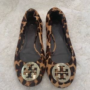 Tory Burch leopard print ballet flats size 7.5